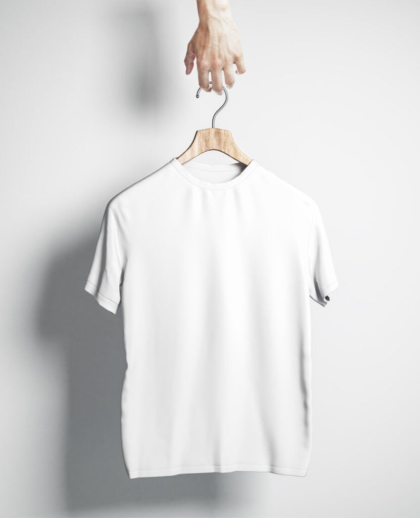 white classic pure organic cotton t-shirt