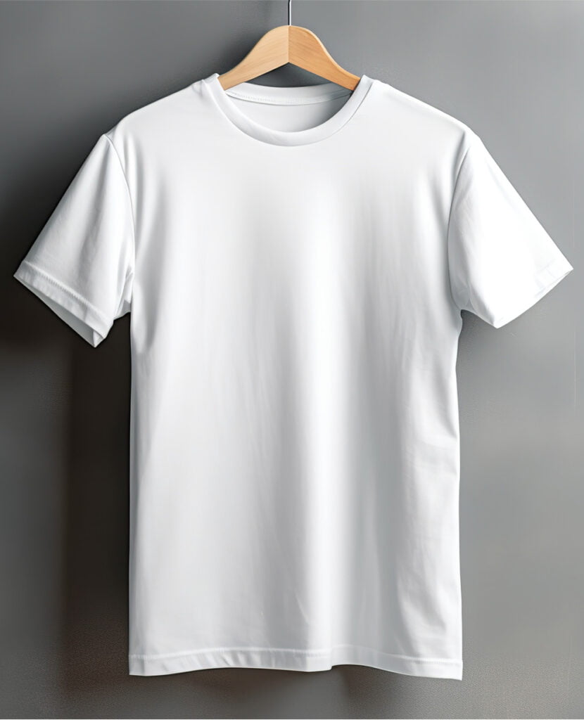 white heavy weight pure organic cotton t-shirt