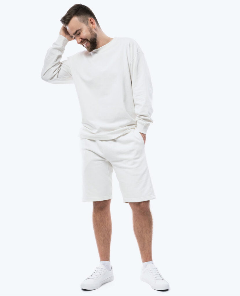 classic terry cotton shorts for men