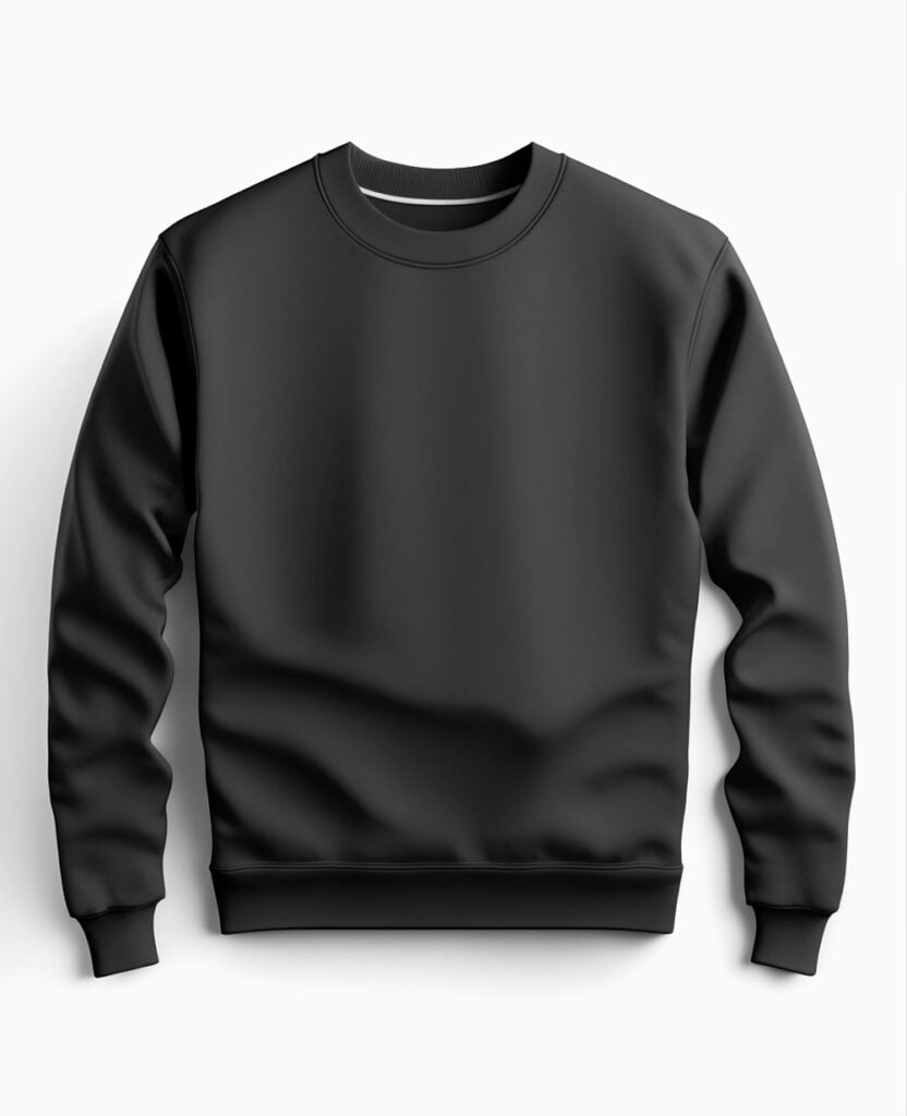 black classic fleece sweatshirt